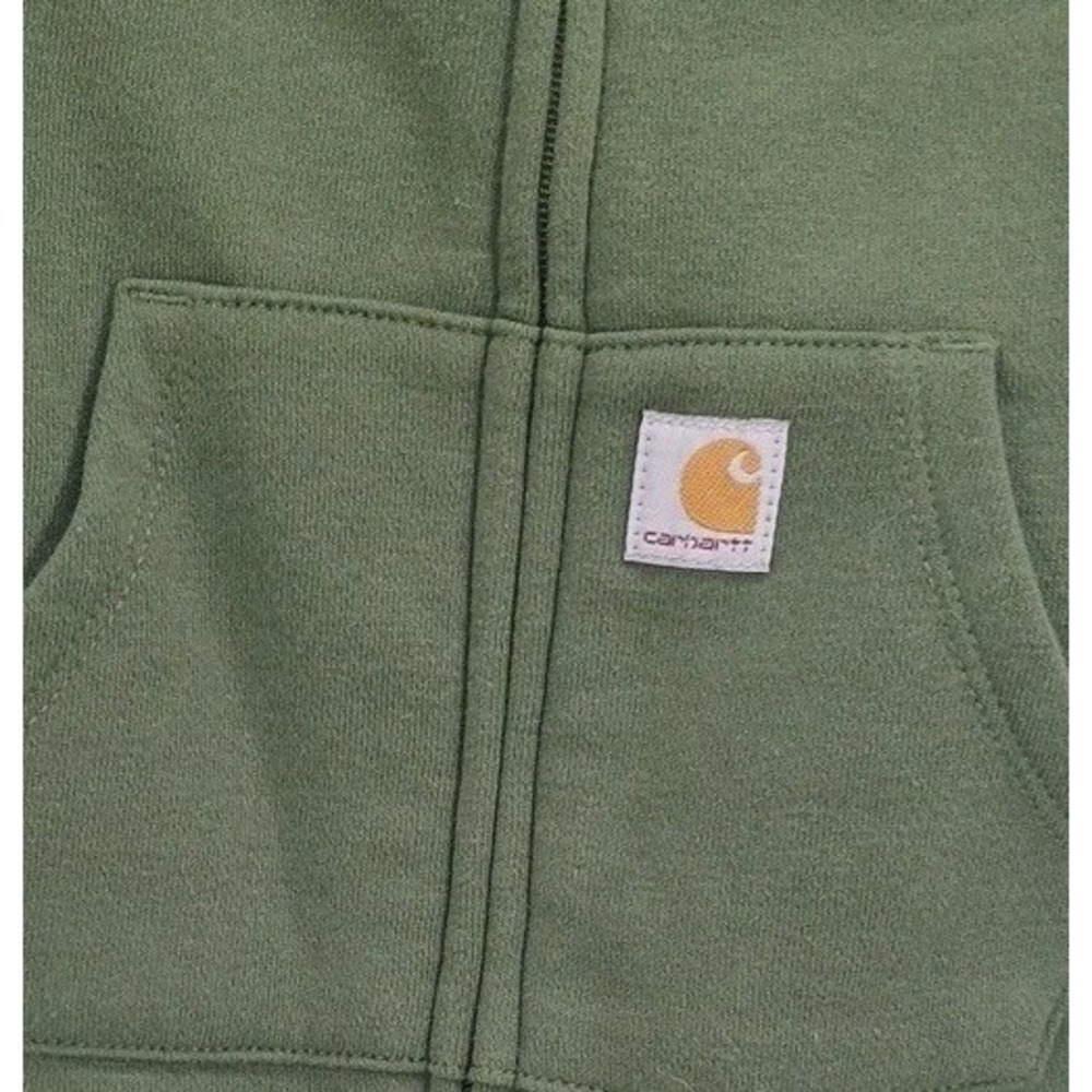 Carhartt Hooded Front Zip Two-tone Green Sweat Suit Size 3 Months - Picture 2 of 10